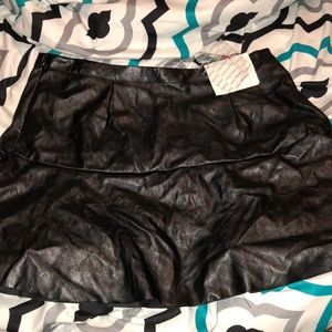 Leather skirt